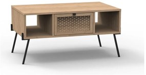 Konferenčný stolík v dekore duba v prírodnej farbe 60x100 cm Evan – Marckeric