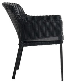 Čierna plastová záhradná stolička Cairo – Hartman