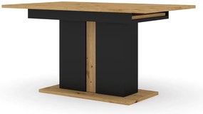 Jedálenský  stôl Montana (dub artisan + matná čierna) (pre 6  až 8 osôb). Akcia -21%. Vlastná spoľahlivá doprava až k Vám domov. 1124856