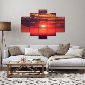 Obraz farebného slnka (150x105 cm)