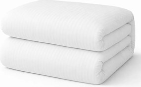 BAVLNENÉ OBLIEČKY STRIPES4 140X200 CM BIELE