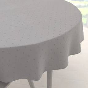 Biante Teflónový okrúhly obrus TF-080 Obdĺžničky na sivom Ø 40 cm