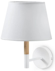Biela nástenná lampa Kave Home Moskov