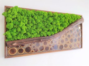 Machový obraz s epoxidom 50cm x 100cm