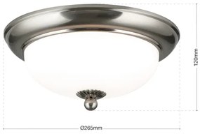 Orion - Stropné svietidlo EMPIRA 2xE14/40W/230V priemer 26,5 cm matný chróm