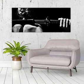 Obraz - Žena s mečom (120x50 cm)