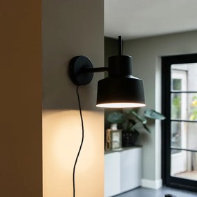 Inteligentná nástenná lampa čierna vrátane Wifi A60 - Chappie
