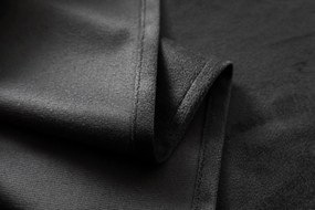 Tmavosivý zatemňovací záves VELVET 140x250 cm Zavesenie: Kovové krúžky