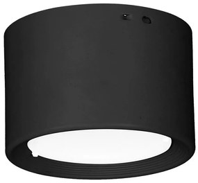 Luminex LED Stropné svietidlo LED/6W/230V čierna pr. 8 cm LU0898
