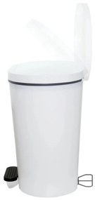 Denox Oval pedálový odpadkový kôš 8 l, plast, antracitový, 8 l