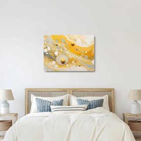 Sklenený obraz - Abstraktné pozadia so zlatým dekorom (70x50 cm)