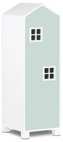 Detská skriňa domček 126 cm - mentol