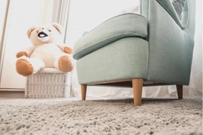 Koberec Micro fiber soft shaggy strieborný