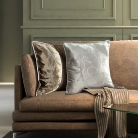 DEKORAČNÁ OBLIEČKA NA VANKÚŠ ROYAL10 45X45 CM TMAVOBÉŽOVÁ