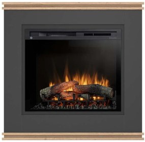 Elektrický krb Vena 28 čierny/dub