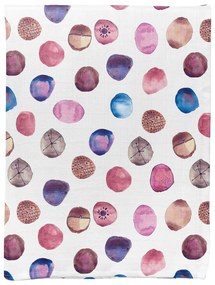 Biela mušelínová detská deka 75x100 cm Shells – Mijolnir