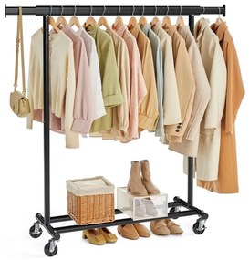 Mobilný stojanový vešiak LINEA čierny