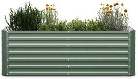 High Grow Straight, vyvýšený záhon, 180 x 60 x 90 cm, z vlnitého oceľového plechu, jednoduchá montáž, odolný voči hrdzi a mrazu