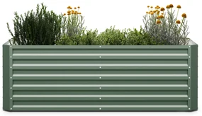 High Grow Straight, vyvýšený záhon, 180 x 60 x 90 cm, z vlnitého oceľového plechu, jednoduchá montáž, odolný voči hrdzi a mrazu