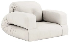 Rozkladacie kreslo so svetlobéžovým poťahom Karup Design Hippo Natural