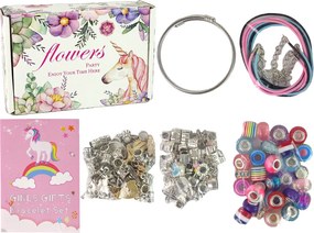 LEAN Toys Súprava na výrobu náramkov DIY 90 korálok