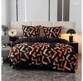 Obliečky z mikrovlákna HANCO čierne Rozmer obliečky: 2 ks 70 x 80 cm | 200 x 220 cm