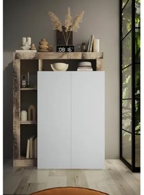 Skriňa LENOR biela/javor