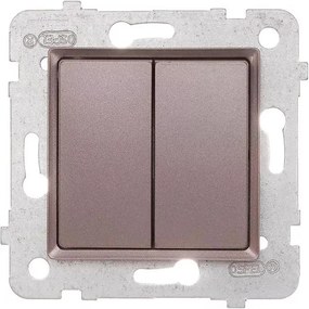 Vypínač schodiskový dvojitý titán LP-10Q/M