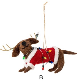 Bloomingville Plstená vianočná ozdoba Monty Wool B