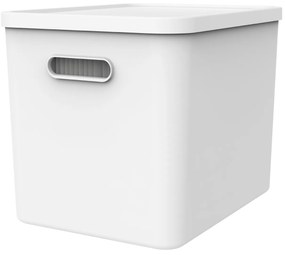 Úložný box na dokumenty, na archiváciu + 10 závesných zakladačov, myPAPER BOX - biely