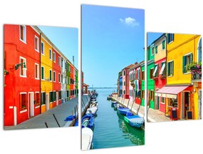 Obraz - Ostrov Burano, Benátky, Taliansko (90x60 cm)