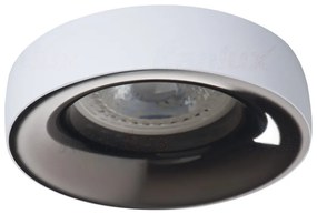 KANLUX Stropné bodové vstavané osvetlenie TENELO L, 70mm, okrúhle, bielo-antracitové