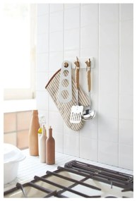 Biely nástenný vešiačik na kuchynské nástroje YAMAZAKI Trio