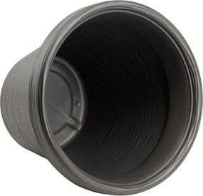 PLASTOVÝ KVETINÁČ SRTIA RIFLO 39X34 CM ANTRACITOVÁ