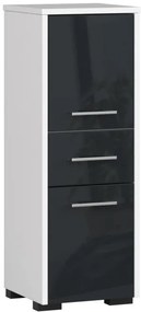 Kúpeľňová skrinka FIN 30 2D 1SZ 85 cm grafitová, lesk