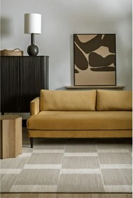 Sivobéžový vlnený koberec 133x190 cm Agnus Pavement – Agnella