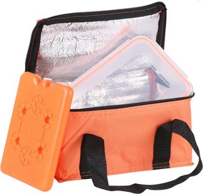 URBAN LIVING FORNORD Chladiaca taška s vložkou a boxom na občerstvenie, 3,5L, oranžová