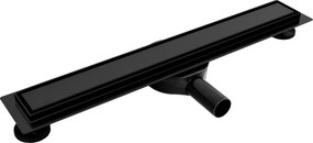 Odtokový žľab REA NEO PURE PRO 50 cm, čierna matná