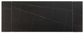 Jedálenský stôl Lumiere 180 x 90 cm, čierna