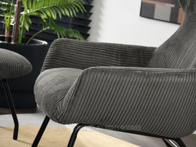 Kreslo Condor (grafit + čierna). Akcia -21%. Vlastná spoľahlivá doprava až k Vám domov. 1109986