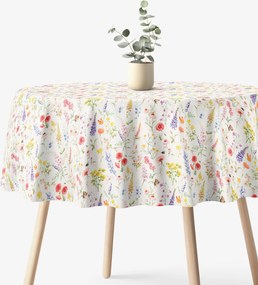 Goldea okrúhly obrus valencia - rozkvetlá lúka Ø 140 cm