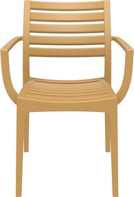 ARTEMIS záhradná stolička s podrúčkami silver grey