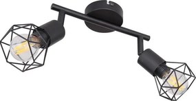 Globo - LED Bodové svietidlo XARA 2xE14/6W/230V čierna