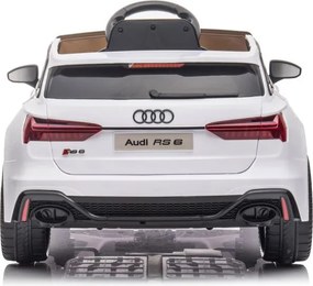 LEAN CARS Audi RS6 Batéria Vozidlo BRD-2118 Biela