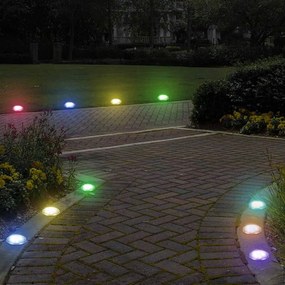 Bluegarden Toolight Multicolor, LED solárna lampa P60056, strieborná, OGR-05680