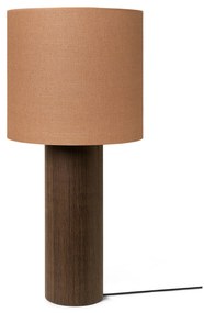 Stojanová lampa Post, základňa – hnedá