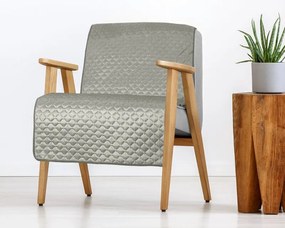 Dekorstudio Zamatový prehoz na posteľ DIMON v striebornej farbe Rozmer prehozu (šírka x dĺžka): 70x160cm