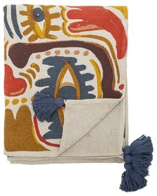 Bloomingville Prehoz z recyklovanej bavlny Horus Orange 130 x 160 cm