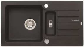 ALVEUS CZ NIAGARA 70 G-91 černá (780x435mm)+ pop- up sifon