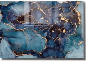 Sklenený obraz 70x50 cm Dark Marble - Wallity